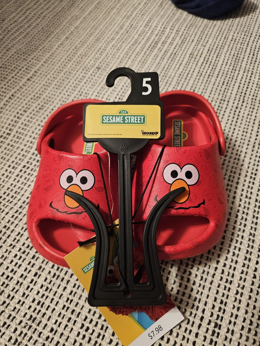 Sesame Street Elmo Red Kids Clog Sandals